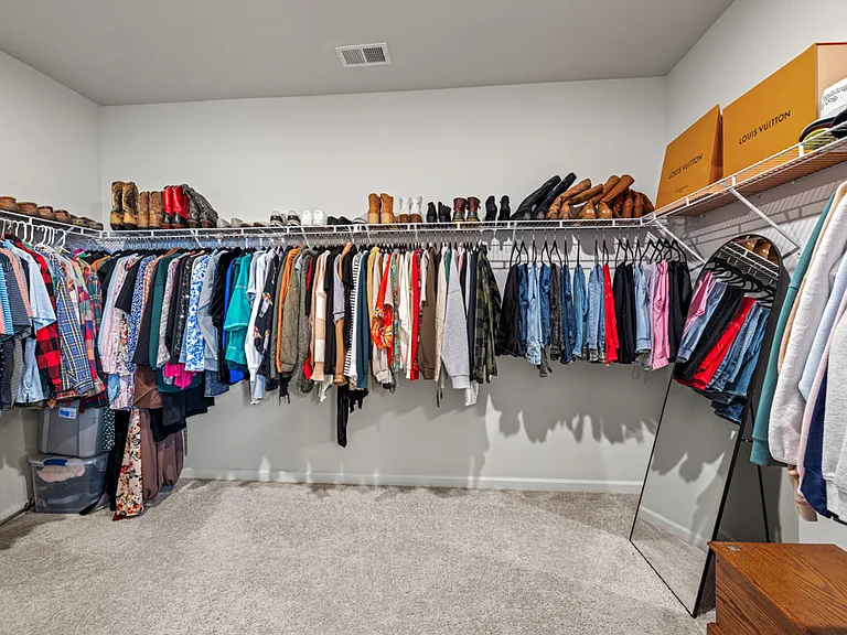 Primary closet