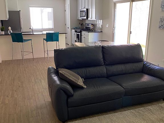 Living room and kitchen.