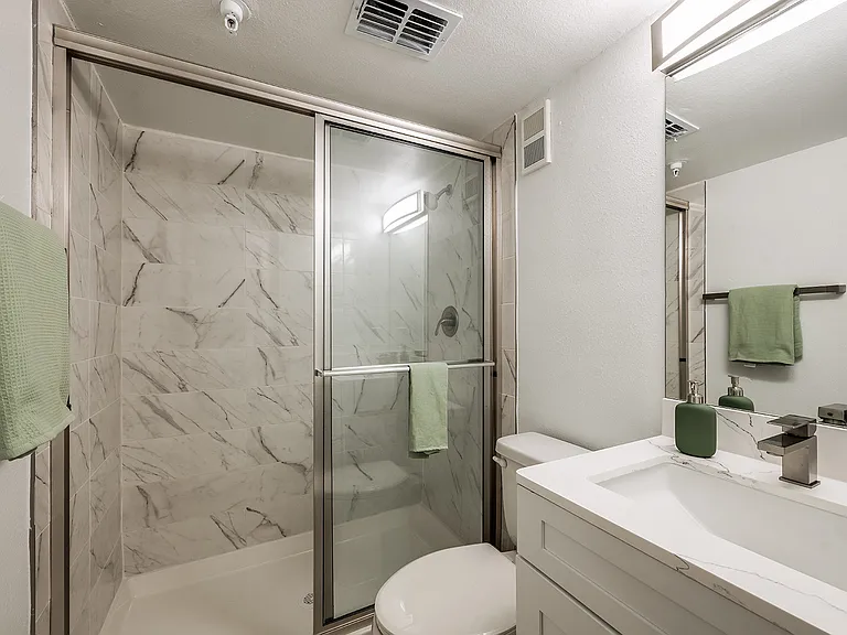 Modern bathroom with sleek finishes