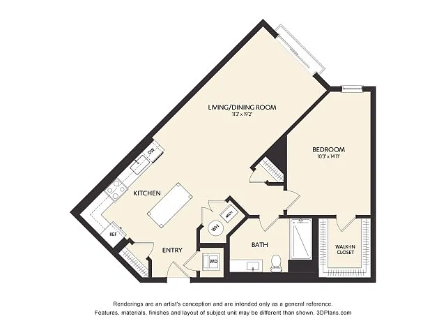 Floor plan B1C