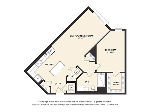 Floor plan B1C