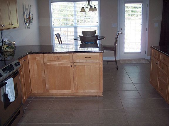 view into breakfast area