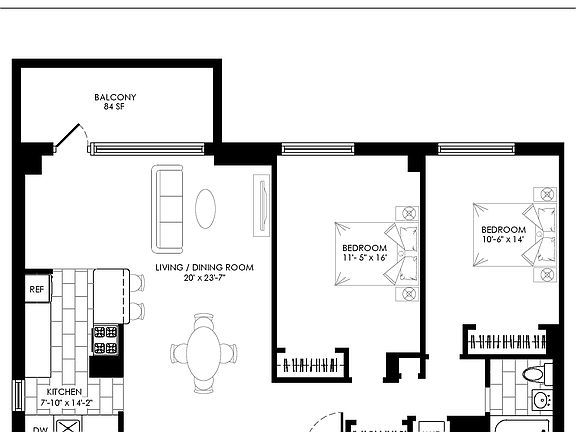 2nd image of 310 Greenwich St APT 36k