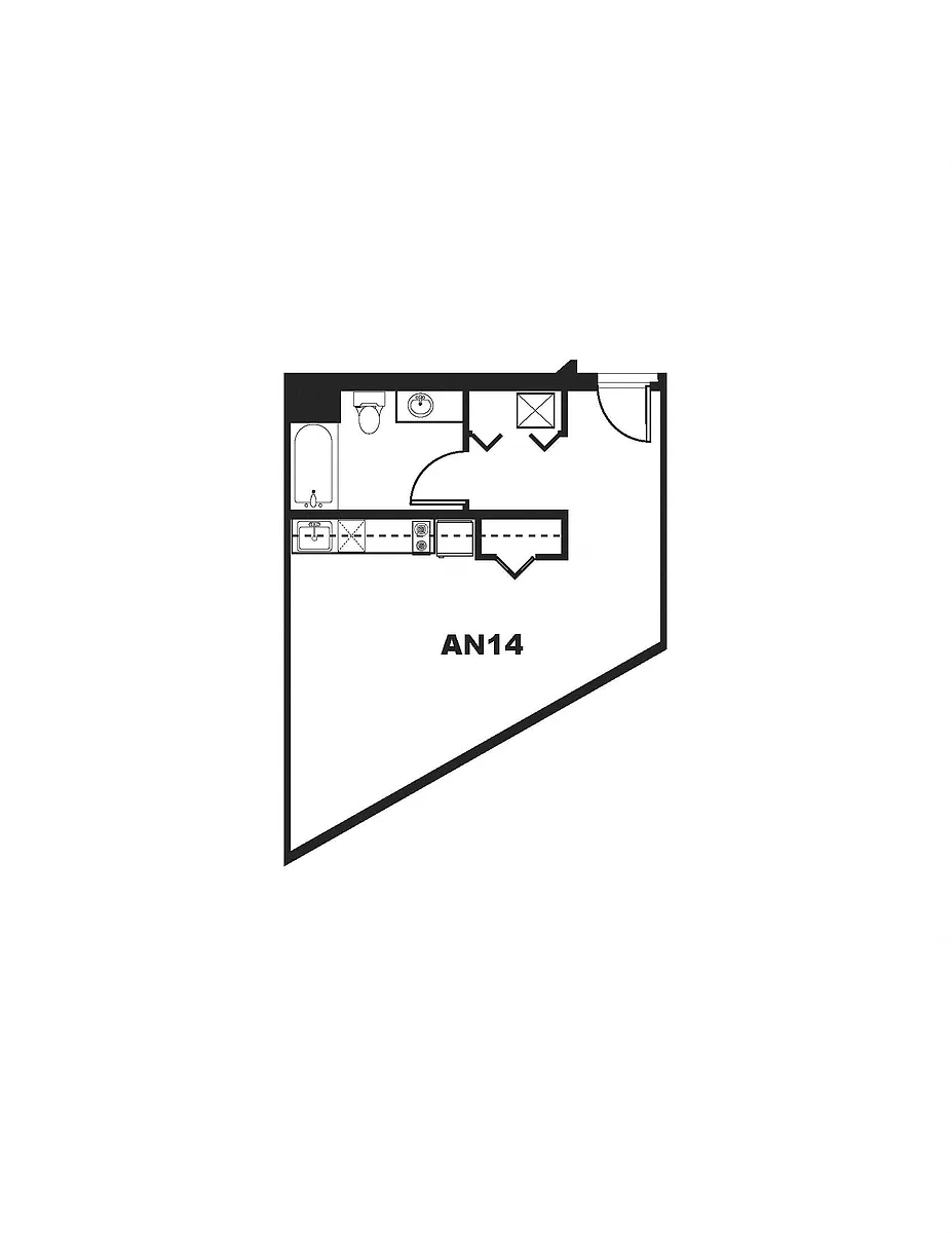 Floor plan Studio B
