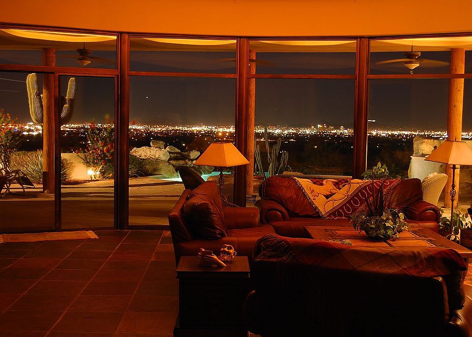 Family Room night view