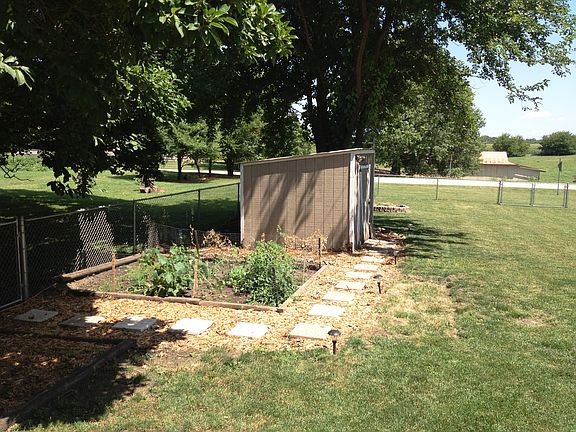 Garden and one of two sheds