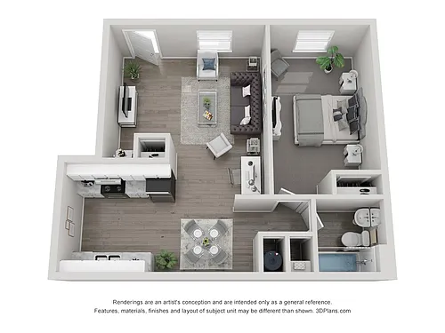 Floor plan One Bedroom