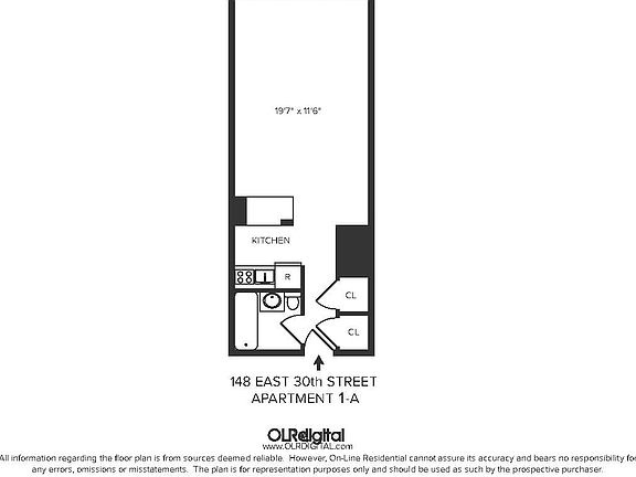 2nd image of 148 E 30th St APT 1A