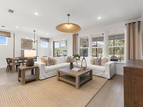 Bright and spacious gathering room with plenty of space to entertain guests.