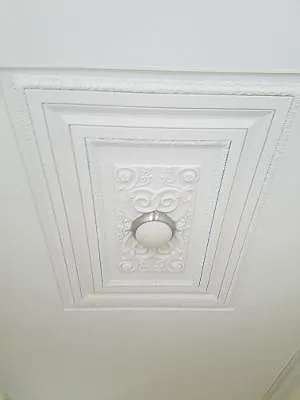 Original architectural ceiling moldings!