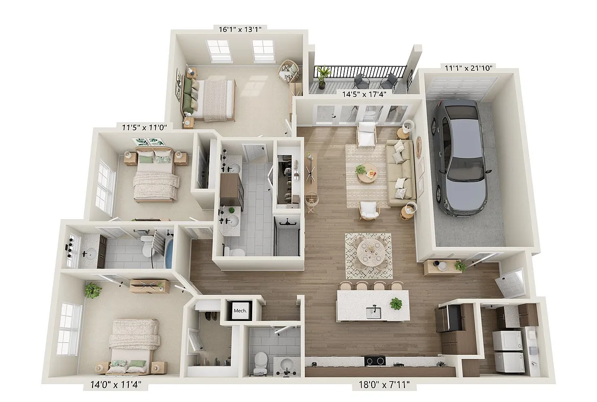 Floor plan C1-ADA
