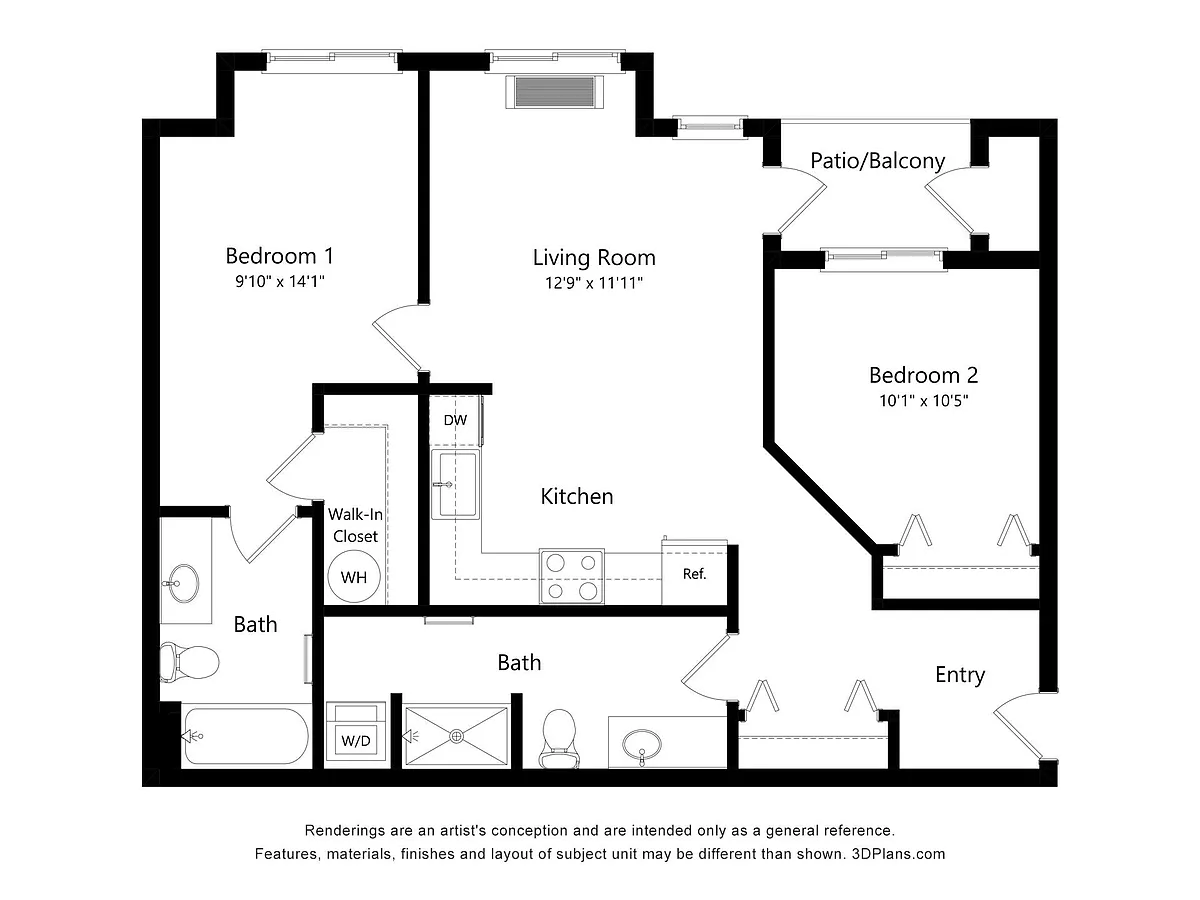 Floor plan 2X2 G2