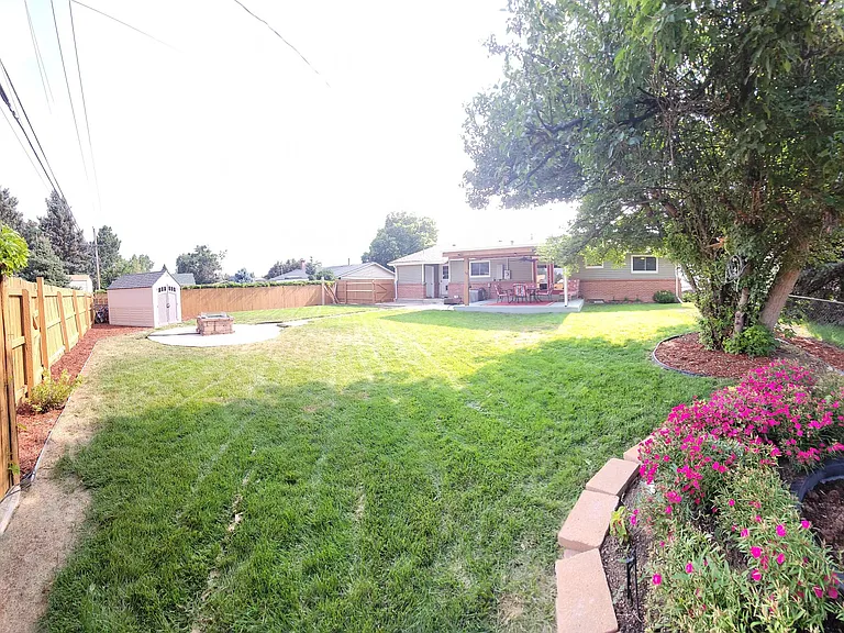 Large Back Yard with Storage Shed