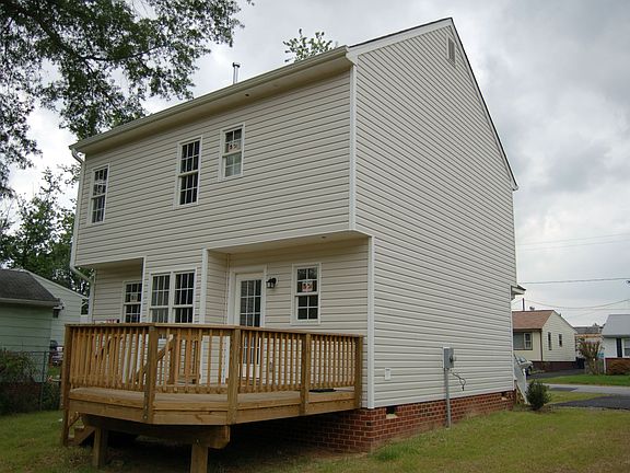 Rear view of home