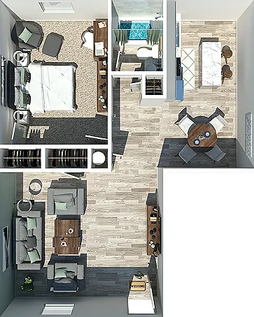 1 Bedroom 1 Bedroom