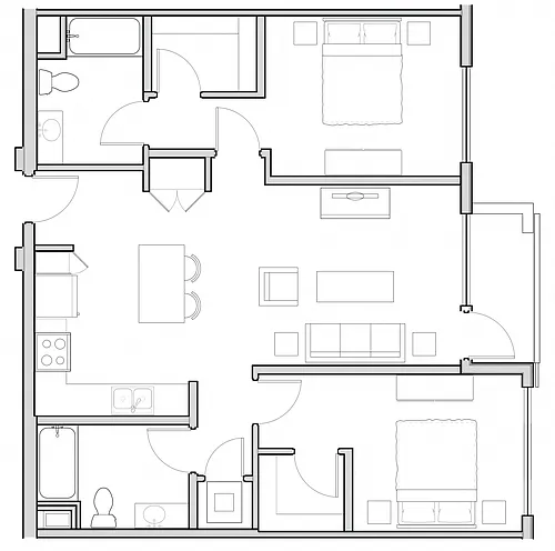 Floor plan B2A