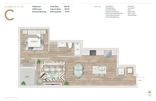 Floor plan Garden Flat C