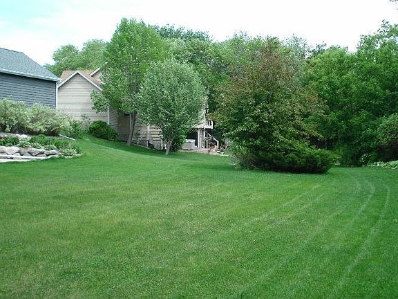 nice, flat backyard.