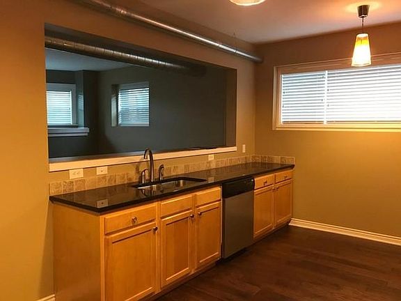 View of Kitchen looking into Living Room