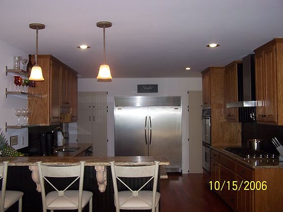 SS built in Refrigerator/Freezer and pantries