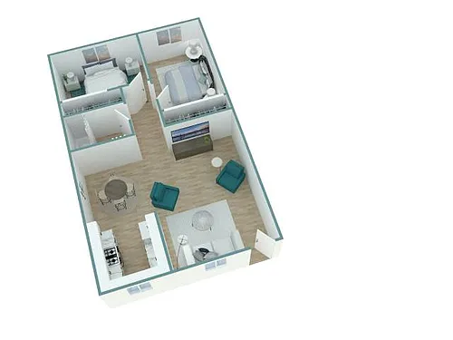 Floor plan 2x1A