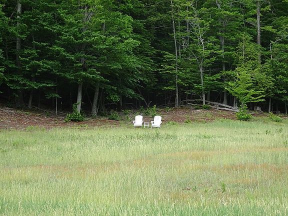 Chairs at back of property