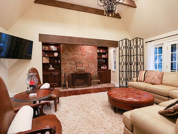 Living room with deck access