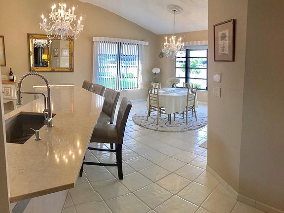 View of kitchen and dinette area