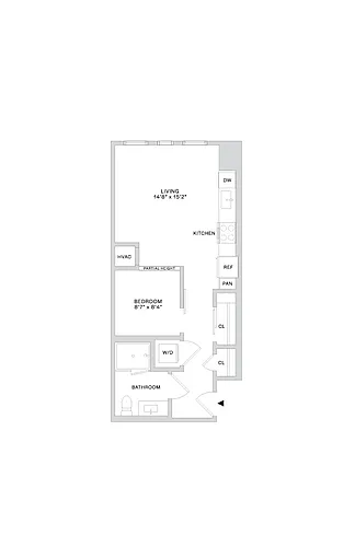 Floor plan A22 1X1