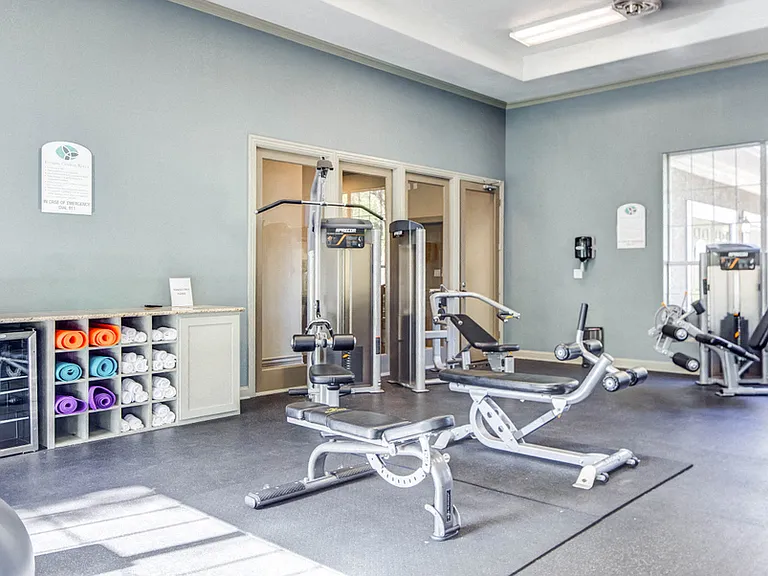 State-of-the-art Fitness Center with weight machines