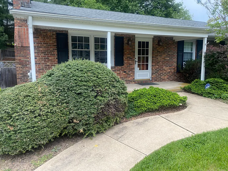 Front view of the house