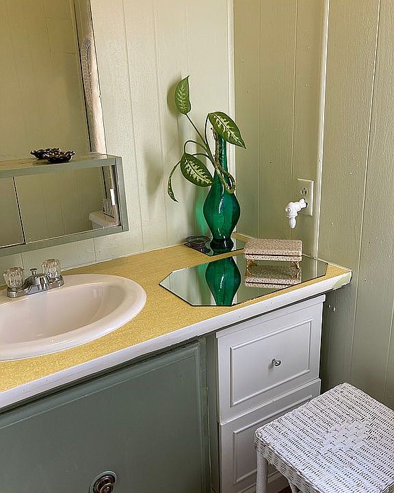 Half bath in bedroom 