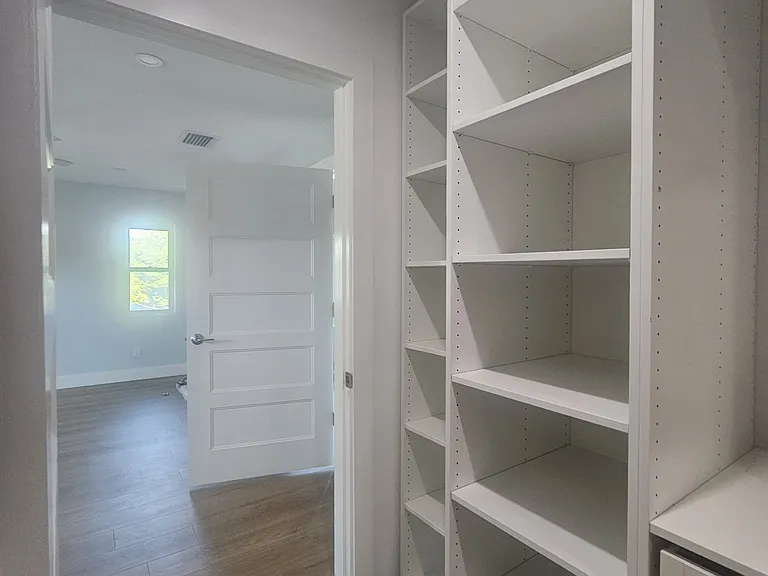 Master bedroom walk-in closet