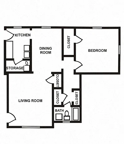 Floor plan 1BR