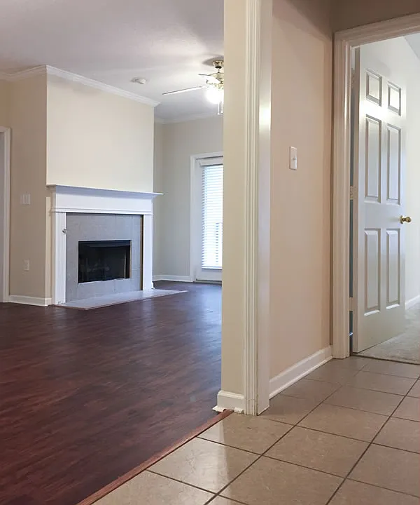 Entrance into great room on left and 2nd bedroom on right.