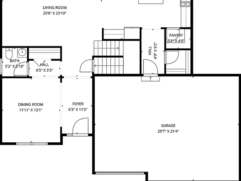 Main Level Floor plan