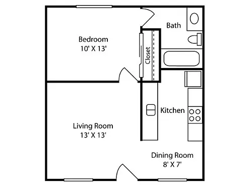 Floor plan The Bow
