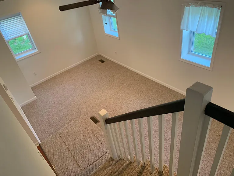 Family Room view from the top of the stairs