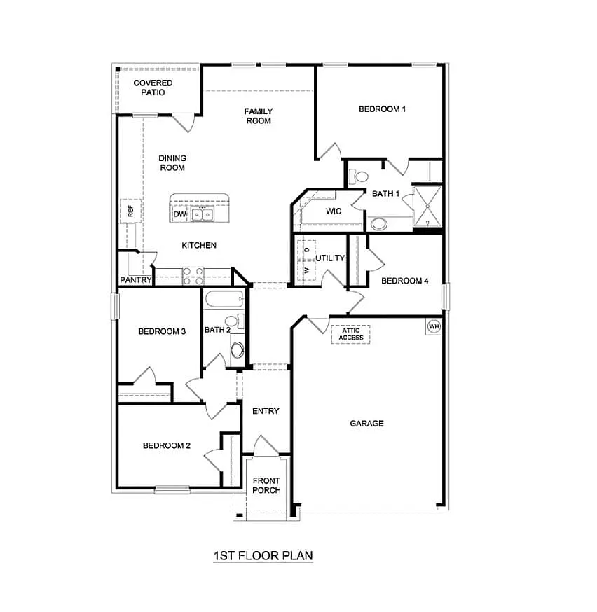 Floor plan - 1810 Aslynn Cir