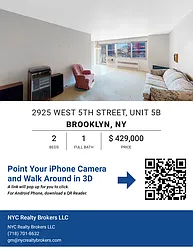 Sold by NYC Realty Brokers LLC