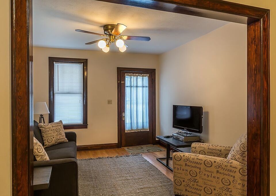 Living Room with Flat Screen and DVD Player