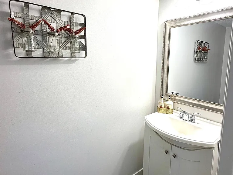 Convenient first floor powder room