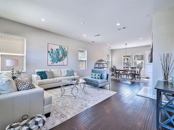 living room and dining room