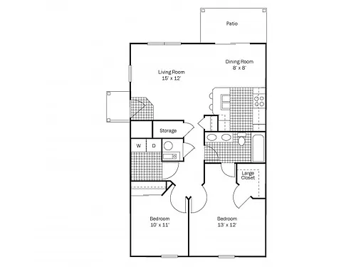 Floor plan Waterfront (Down)