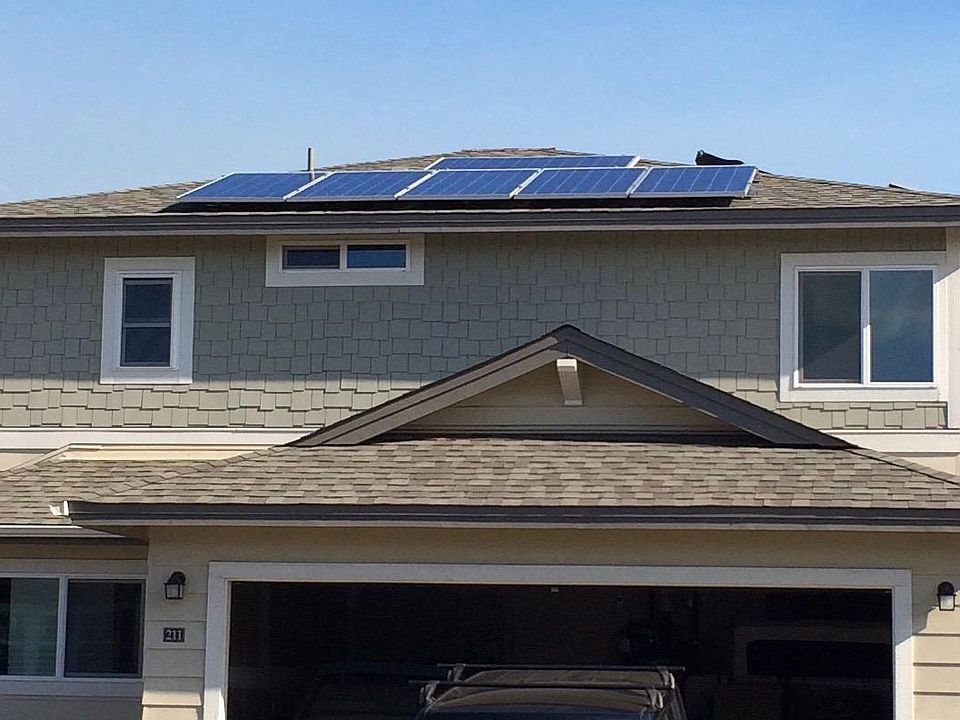Front view, PV system