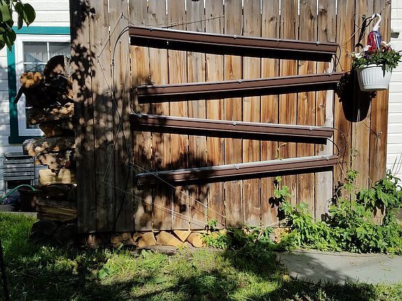 Rain Gutter Garden w/ HOPS