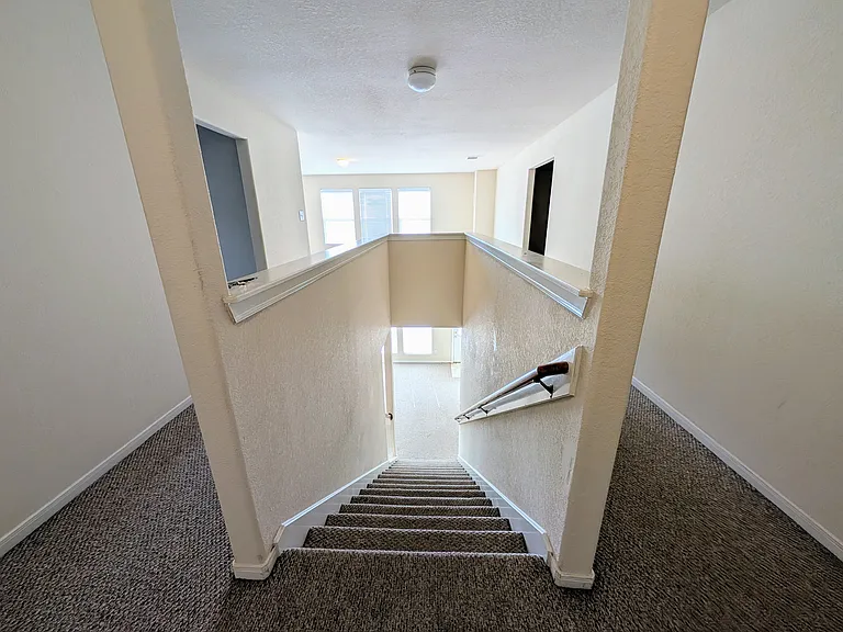 upstairs