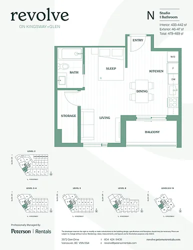 Floor plan Studio N