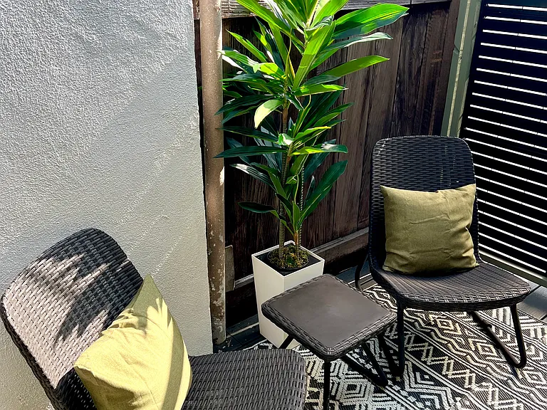 Private back deck