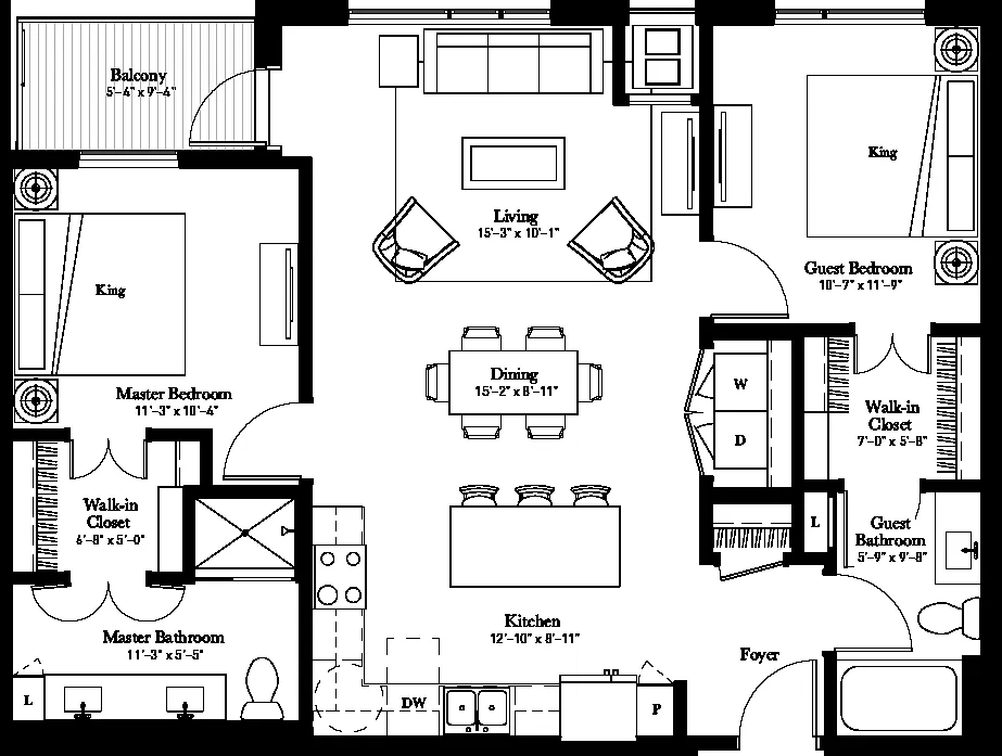 Floor plan Valerian (B1.2)